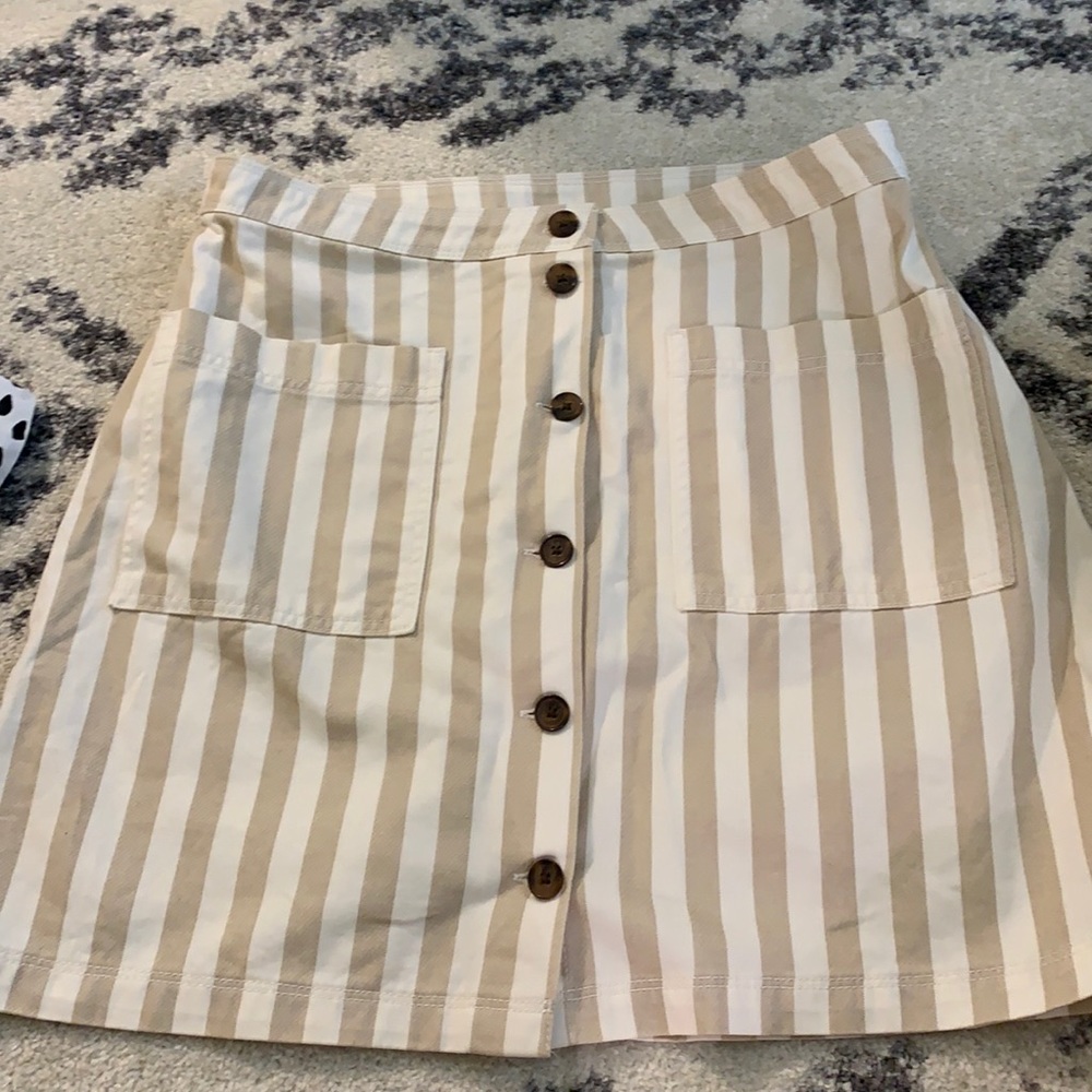 Stripped Skirt w/ buttons  - Old Navy